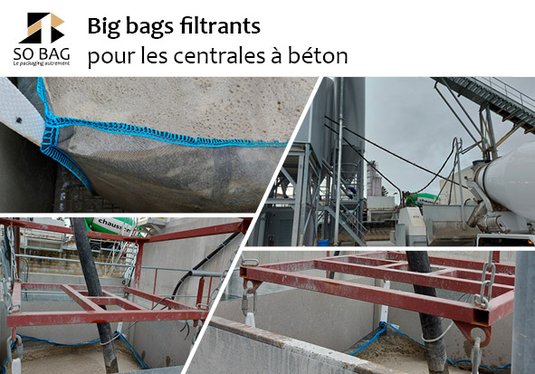 Big bag filtrant pour le traitement des boues et des eaux usees